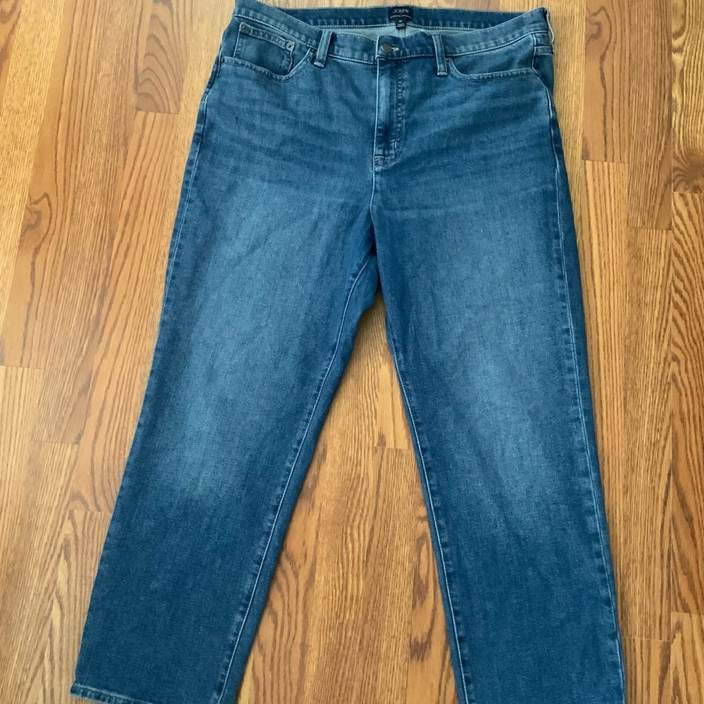 J. Crew Straight-Leg Women's Jeans in Medium Blue Wash size 8–#0015